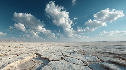 Cracked Desert Landscape