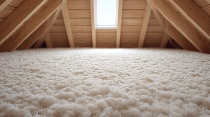 Cozy Attic Spaces with Soft Insulation, Wooden Beams, and Natural Light Creating a Warm Atmosphere for Homeowners and Renovators Alike