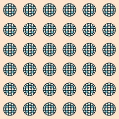Seamless Polka Dot Pattern Background with Bold Dots for Fabric, Textile and Wallpaper Design
