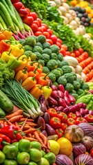 Vegetables and Fruits Close-up Detail