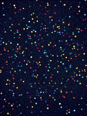 Random scattered dots on dark background