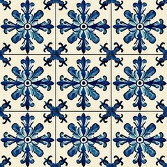 Fototapeta premium Experience the seamless elegance of traditional Moroccan tile design.