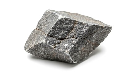 Grey mineral rock crystal sample.