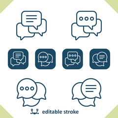 Chat Bubbles - Speech Bubbles - Chat Icons
