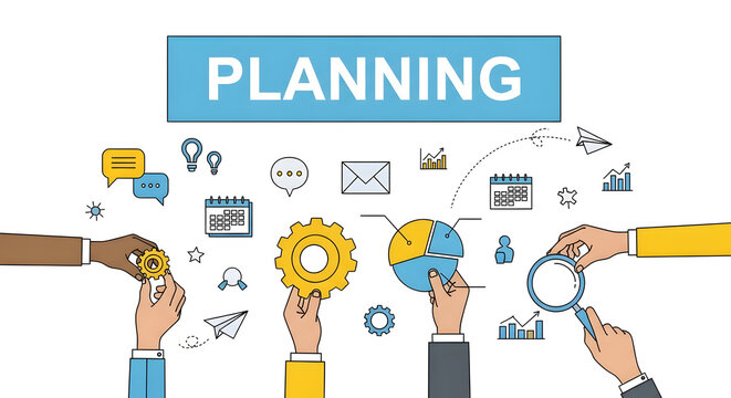 Planning, Strategy, Teamwork, Business Meeting, Collaboration