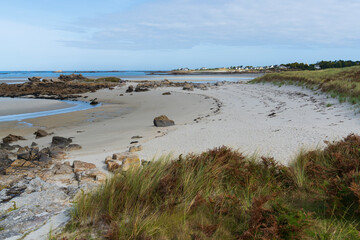 Beautiful coastline near Guisseny, Finistere, Brittany, France
