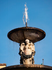 Italia, Firenze, Il Giardino di Boboli. La fontana del Carciofo.