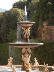 Italia, Firenze, Il Giardino di Boboli. La fontana del Carciofo.