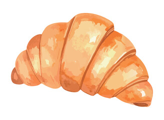 クロワッサンの水彩風イラスト　生成AI