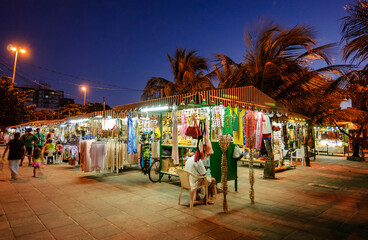 Tambaú Handicraft Market, João Pessoa, Paraíba, Brazil on April 2, 2005.