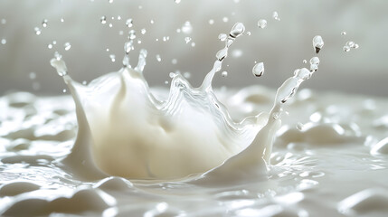 High-speed milk splash