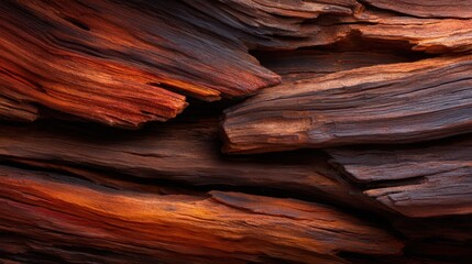 The image showcases beautifully textured wooden surfaces, capturing the rich tones and layers that evoke feelings of warmth and natural beauty in furniture design.