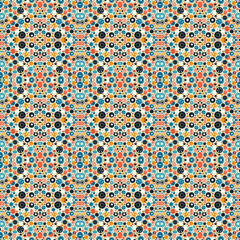 Seamless Polka Dot Pattern Background with Bold Dots for Fabric, Textile and Wallpaper Design