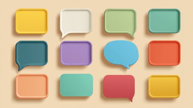 Elegant photo of quote frames blank templates set text in brackets citation empty speech bubbles quote bubbles textbox isolated on color background vector illustration. - Powered by Adobe