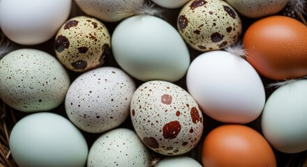 Obraz premium Assortment of eggs