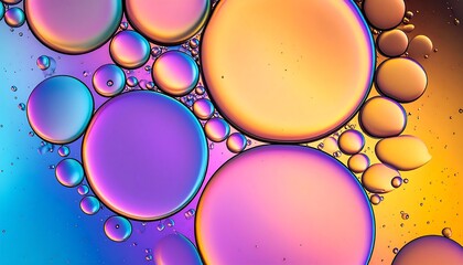 Vibrant abstract circles of swirling colors