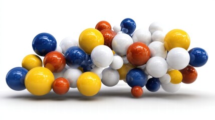 Obraz premium Scientific visualization of amino acids related to proteins and wellness.