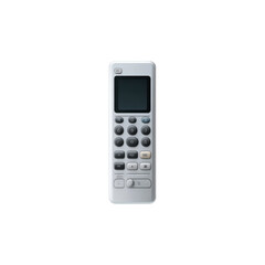 Modern Air Conditioner Remote Control with LCD Screen and Numeric Keypad