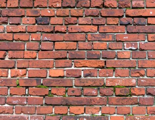 Obraz premium Old brick wall, weathered texture