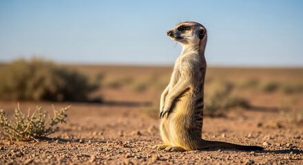 meerkat standing on the ground