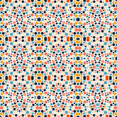 Seamless Polka Dot Pattern Background with Bold Dots for Fabric, Textile and Wallpaper Design
