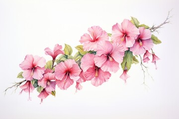 Fototapeta premium Hibicus flowers hibiscus blossom nature.