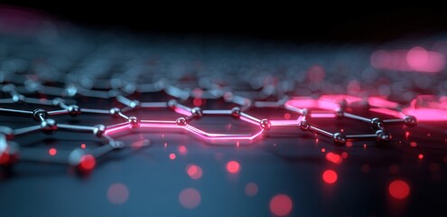 Atomic Structure.  Abstract 3D graphic