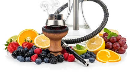 Hookah with Fruit  Smoke.