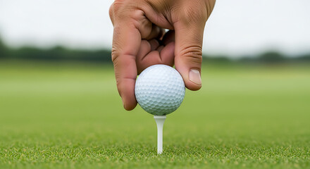 golf ball on tee