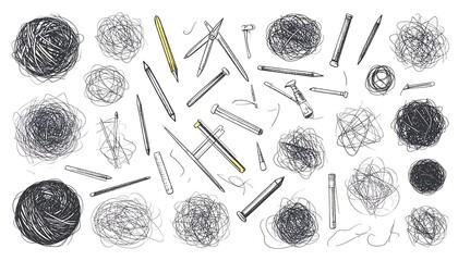 Sketchy tools and tangled mess