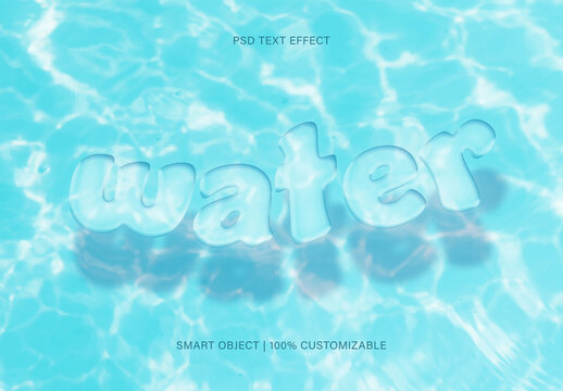 Water Text Effect