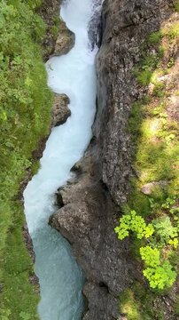 The Leutasch Spirit Gorge, Region Seefeld Tirol Austria and Mittenwald