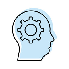 Mental Process color shadow thinline icon , vector, pixel perfect, illustrator file 
