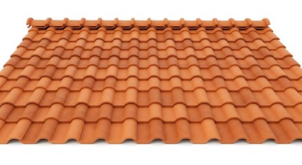 Terracotta Tile Roof Texture.