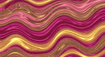 Gold Pink Swirling Glitter Texture.