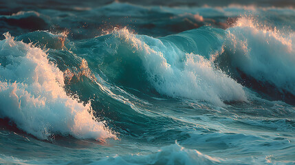 Obraz premium High Angle View of Ocean Surface for Background and Design