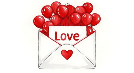 Crimson Balloons of Affection