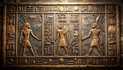 ancient egyptian bas relief