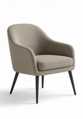 Taupe Embrace: Modern Armchair Design