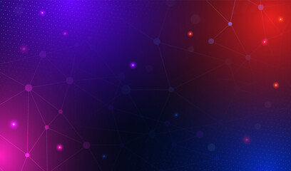 Artificial intelligence electronic board technology background vector illustration