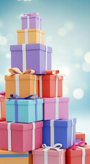 Pastel Present Pyramid