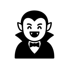 character emotion vampire joy vector on white background
Vector icon character with emotion