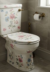 Floral Porcelain Throne