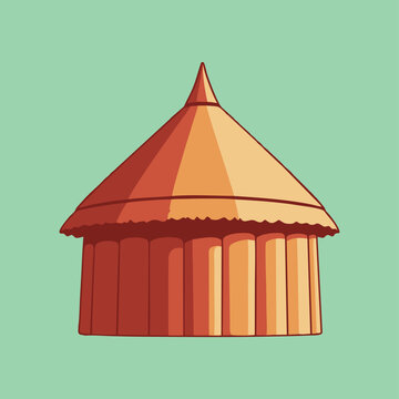 川北すピ子原画◯イラスト昭和レトロ見世物小屋サーカス サーカス小屋