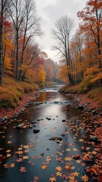 river in autumn
