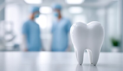 Dental model on a table