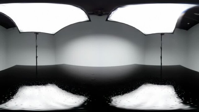 360 Obsidian Plane Video with HDR Studio Lighting and Micro Ripples