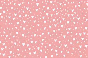 Minimal Pink Heart Vector Pattern