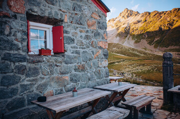 View from Alpine Cabin – Cozy Wooden Chalet with Mountain Panorama