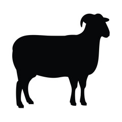 Find black sheep silhouette vector image for graphic design projects and creative artwork needs online